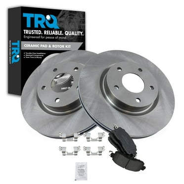 Complete Front & Rear Ceramic Brake Pad & Rotor Kit For Nissan Altima - 11.65" Rotors