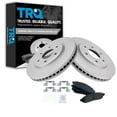 thumbnail image 1 of TRQ Front Brake Pad & Rotor Kit Brake Pads Brake Rotor Ceramic Premium G-Coated Fits Select 2005-2017 Nissan Frontier 2009-2012 Suzuki Equator, 1 of 6