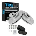 thumbnail image 1 of TRQ Front Brake Pad & Rotor Kit Brake Pads Brake Rotor Ceramic Premium G-Coated Fits Select 2007-2012 Mazda CX-7, 1 of 6