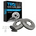thumbnail image 1 of TRQ Front Brake Pad & Rotor Kit Brake Pads Brake Rotor Semi-Metallic Fits Select 1997 INFINITI QX4 1996-1998 Nissan Pathfinder, 1 of 4