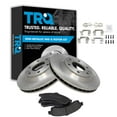 thumbnail image 1 of TRQ Front Brake Pad & Rotor Kit Brake Pads Brake Rotor Semi-Metallic Fits Select 2004-2005 Buick Rainier 2002-2005 Chevrolet Trailblazer GMC Envoy Isuzu Ascender 2002-2004 Oldsmobile Bravada, 1 of 4