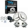 thumbnail image 1 of TRQ Front Brake Pad & Rotor Kit Brake Pads Brake Rotor Wheel Hub Bearing Assembly Ceramic Fits Select 2006-2008 Chevrolet HHR, 1 of 5