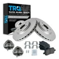 thumbnail image 1 of TRQ Front Brake Pad & Rotor Kit Brake Pads Brake Rotor Wheel Hub Bearing Assembly Ceramic Premium G-Coated Fits Select 2007 Chevrolet Malibu 2005-2007 Pontiac G6, 1 of 6