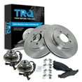 thumbnail image 1 of TRQ Front Brake Pad & Rotor Kit Brake Pads Brake Rotor Wheel Hub Bearing Assembly Semi-Metallic Fits Select 2006-2010 Ford Explorer 2007-2010 Explorer Sport Trac Mercury Mountaineer, 1 of 4