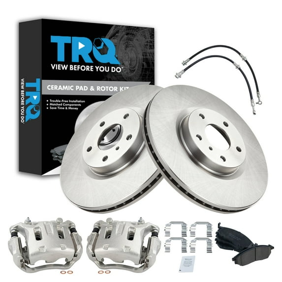 TRQ Front Brake Pad & Rotor Kit Ceramic Fits 2011-2014 Nissan Murano