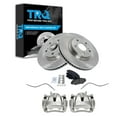 thumbnail image 1 of TRQ Front Brake Pad & Rotor Kit Brake Caliper Brake Hose Brake Pads Brake Rotor Semi-Metallic Fits Select 2009-2010 Pontiac Vibe 2009-2013 Toyota Matrix, 1 of 4