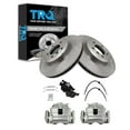 thumbnail image 1 of TRQ Front Brake Pad & Rotor Kit Brake Caliper Brake Hose Brake Pads Brake Rotor Ceramic Fits Select 2001-2006 BMW 330Ci 2001-2005 330i 2007-2008 Z4, 1 of 4