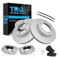 thumbnail image 1 of TRQ Front Brake Pad & Rotor Kit Premium G-Coated Semi-Metallic Fits 2003-2009 Toyota 4Runner 2007-2014 FJ Cruiser, 1 of 5