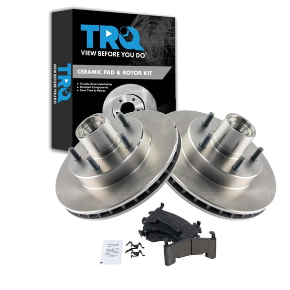 TRQ Front Brake Pad and Rotor Set Ceramic Fits 1982-1995 Chevrolet S10 GMC S15 1982-1992 Camaro 1983-1990 S10 Blazer S15 Jimmy 1991-1995 Sonoma 1982-1987 Buick Regal 1982-1988 Monte Carlo