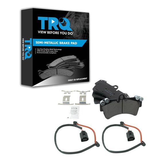 TRQ Front Brake Pads BFA20460 Fits Select 2003-2010 Porsche Cayenne , 2007-2015 Audi Q7 , 2004-2008 Volkswagen Touareg