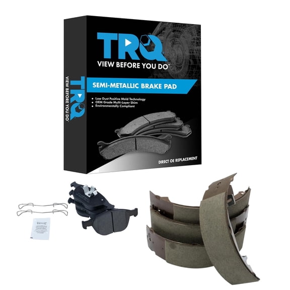 TRQ Front Brake Pads Semi Metallic Fits 2010-2013 Ford Transit Connect