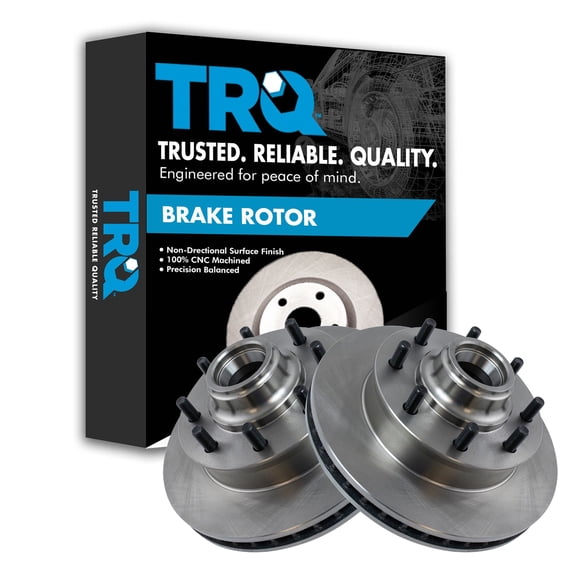 TRQ Front Brake Rotor Set Pair for C2500 3500 Pickup Express Savana Van 2WD BRA75240