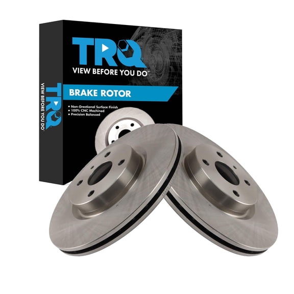TRQ Front Brake Rotor Set Vented Fits 2016-2024 Mazda MX-5 Miata