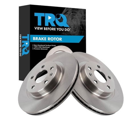 TRQ Front Brake Rotor Set Vented Fits 2019-2023 Volvo XC40