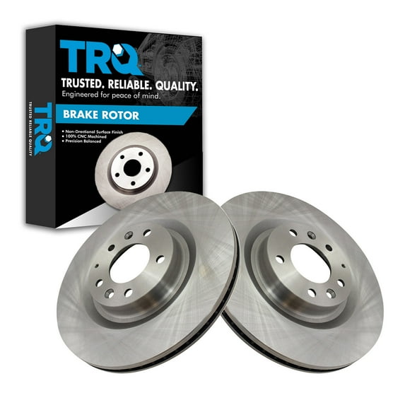 TRQ Front Brake Rotors Set Vented Fits 2004-2011 Mazda RX-8