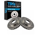 thumbnail image 1 of TRQ Front Brake Rotors Set Vented Fits Select 1992-1996 Eagle Summit 1992-1995 Mitsubishi Expo 1988-1998 Galant 2002-2007 Lancer 1989-1990 Sigma 1992-1994 Plymouth Colt, 1 of 5