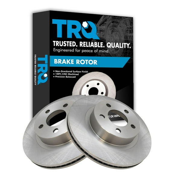 TRQ Front Brake Rotors Set Vented Fits Select 2001-2003 Ford Explorer Sport 2001-2005 Explorer Sport Trac 2003-2011 Ranger 2003-2009 Mazda B4000