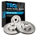 thumbnail image 1 of TRQ Front Brake Rotors Set Vented Fits Select 2003-2008 Pontiac Vibe 2005-2010 Scion tC 2000-2005 Toyota Celica Corolla Matrix, 1 of 5