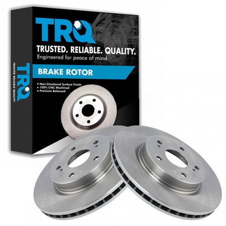 TRQ Front Brake Rotors Set Vented Fits Select 2006-2013 Suzuki Grand Vitara