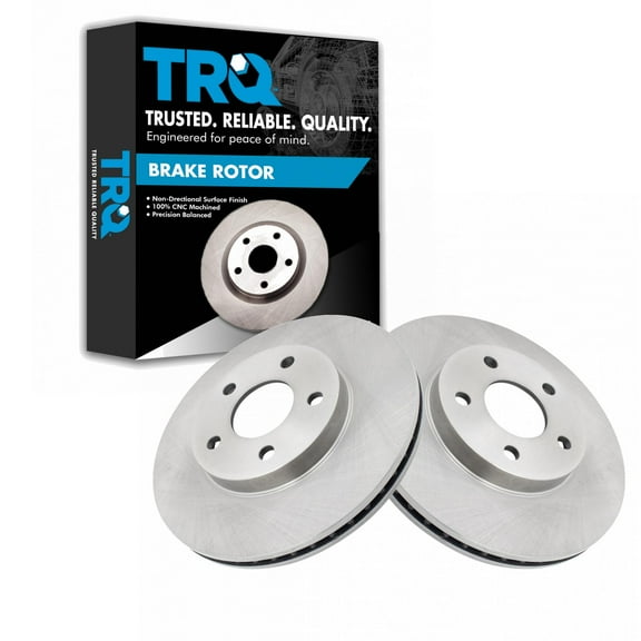 TRQ Front Brake Rotors Set Vented Fits Select 2007-2010 Chevrolet Cobalt 2007-2009 Pontiac G5