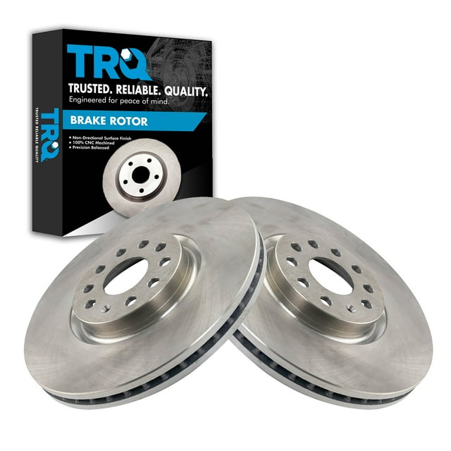 TRQ Front Brake Rotors Set Vented Fits Select 2018-2022 Volkswagen ...