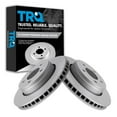 thumbnail image 1 of TRQ Front Brake Rotors Set Vented Premium G-Coated Fits Select 2007-2011 Dodge Nitro 2008-2012 Jeep Liberty, 1 of 6