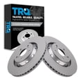 thumbnail image 1 of TRQ Front Brake Rotors Set Vented Premium G-Coated Fits Select 2009-2015 Toyota Venza, 1 of 6