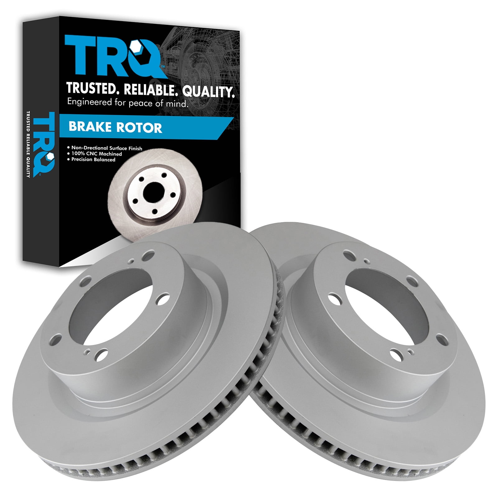Lexus Rotor Color TRQ Front Brake Rotors Set Vented Premium G-Coated Fits Select 2016 ...