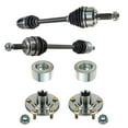 thumbnail image 1 of TRQ Front CV Axle Shaft Assembly Wheel Hub Bearing Kit Set 4pc for CRV CR-V LX CSA80119, 1 of 4