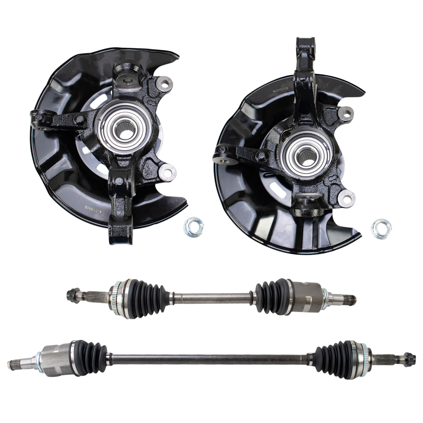 TRQ Front CV Axles & Wheel Hubs & Bearings Fits 20092013 Toyota Corolla Matrix PSA27203