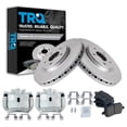 thumbnail image 1 of TRQ Front Brake Pad & Rotor Kit Brake Caliper Brake Pads Brake Rotor Ceramic Premium G-Coated Fits Select 2007-2012 Chevrolet Malibu 2007-2010 Pontiac G6 2007-2009 Saturn Aura, 1 of 6
