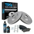 thumbnail image 1 of TRQ Front Ceramic Brake Pad & Coated Rotor Kit w/Chemicals for Cadillac SRX BKA24629, 1 of 6