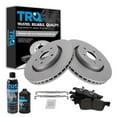 thumbnail image 1 of TRQ Front Ceramic Brake Pad & Coated Rotor Kit w/Fluids for Durango Cherokee BKA24178 Fits select: 2017-2018,2020-2021 JEEP GRAND CHEROKEE LIMITED, 1 of 6