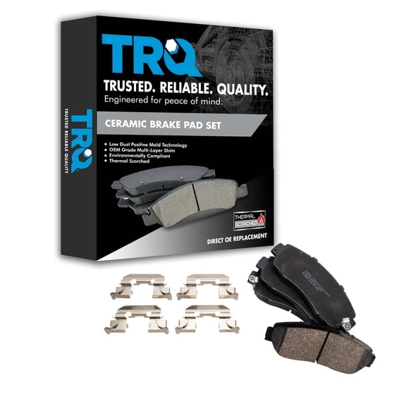 TRQ Front Ceramic Brake Pad Kit for Acura RDX Honda Crosstour CR-V Odyssey BFA73187