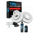 thumbnail image 1 of TRQ Front Ceramic Brake Pad & Performance Coated Rotor Kit w/Chemicals BKA15407 Fits select: 2009-2013 LEXUS IS, 2006 LEXUS GS, 1 of 6