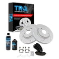 thumbnail image 1 of TRQ Front Ceramic Brake Pad Performance Coated Rotor Kit w/Chemicals BKA17515 Fits select: 2009-2014 ACURA TL, 1 of 6
