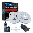 thumbnail image 1 of TRQ Front Ceramic Brake Pad & Performance Rotor Kit for VW Jetta Beetle Golf BKA21468 Fits select: 1999-2010 VOLKSWAGEN NEW BEETLE, 2000-2005 VOLKSWAGEN JETTA, 1 of 6