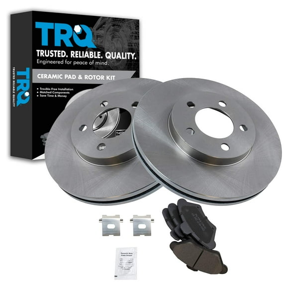 TRQ Front Ceramic Brake Pad & Rotor Kit Set Fits Select Mercury Cougar Thunderbird
