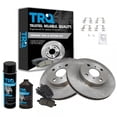 thumbnail image 1 of TRQ Front Ceramic Brake Pad & Rotor Kit w/Fluids for 98-02 Chevy Prizm Corolla BKA16622, 1 of 6