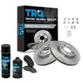 thumbnail image 1 of TRQ Front Ceramic Brake Pad & Rotor Kit w/Fluids for Compass Caliber Lancer BKA16188, 1 of 5
