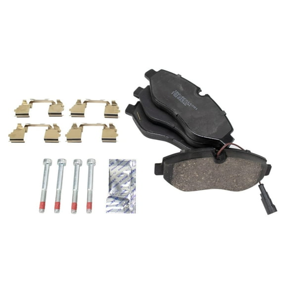 TRQ Front Ceramic Brake Pad Set for Sprinter 2500 Metris Van BFA14281