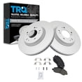 thumbnail image 1 of TRQ Front Ceramic Brake Pads & G-Coated Rotors Kit Fits Select Chrysler Dodge Jeep, 1 of 5