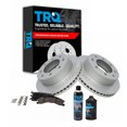 TRQ Front Ceramic Brake Pads & Performance Rotors w/ Fluids Fits Chevy ...