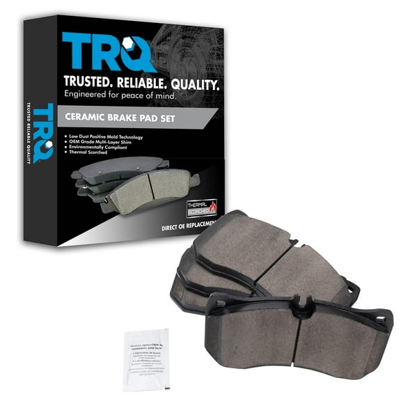 TRQ Front Ceramic Disc Brake Pad Set for Audi RS5 RS7 S8 New BFA18980 Fits select: 2017 AUDI RS7 PERFORMANCE/PRESTIGE, 2018 AUDI RS7 PERFORMANCE