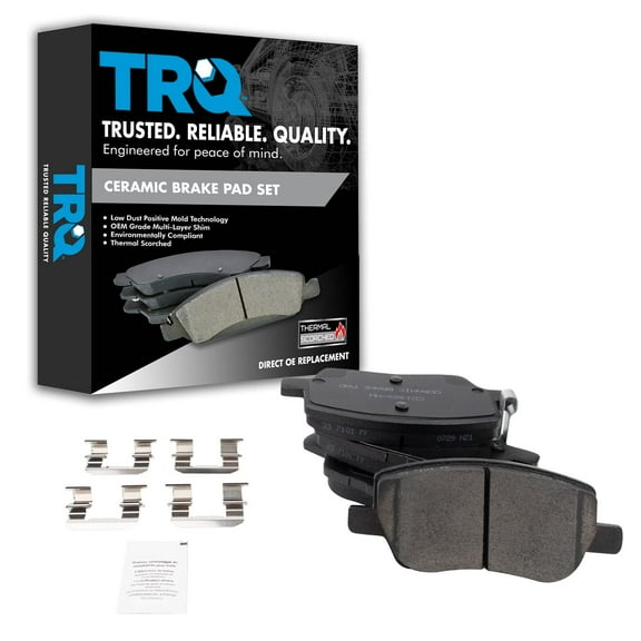 TRQ Front Ceramic Disc Brake Pad Set for Chevrolet Sonic BFA19000