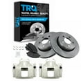 thumbnail image 1 of TRQ Front Brake Pad & Rotor Kit Brake Caliper Brake Pads Brake Rotor Semi-Metallic Vented Fits Select 2007-2010 Dodge Nitro 2008-2012 Jeep Liberty, 1 of 5
