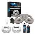 thumbnail image 1 of TRQ Front Ceramic Disc Brake Pads Rotors & Calipers w/ Fluids for Tundra Sequoia BKA19206 Fits select: 2000-2003 TOYOTA TUNDRA, 2001-2003 TOYOTA SEQUOIA, 1 of 6