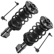 TRQ Front Complete Loaded Strut Spring Assembly Sway Bar End Link Kit Set 4pc PSA59587