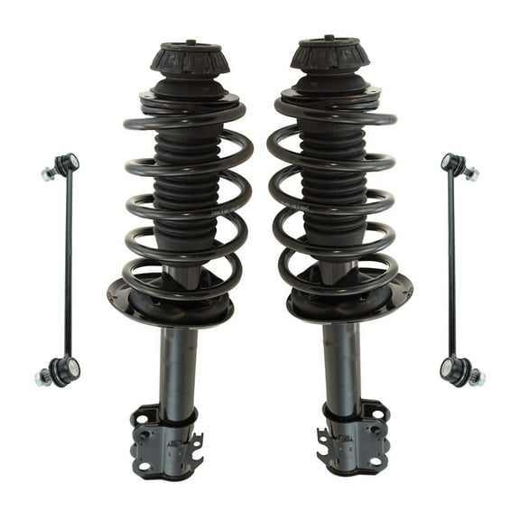 TRQ Front Complete Loaded Strut Spring Assembly Sway Bar Link Set 4pc for Prius SCA67054