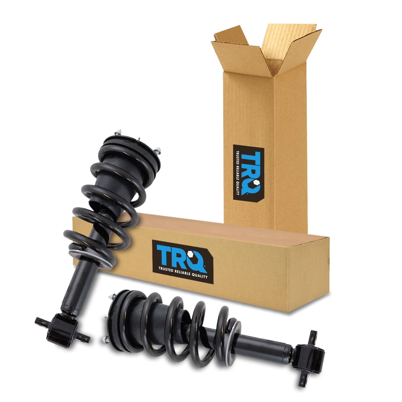 TRQ Front Complete Shock Strut Spring Assembly Pair 2pc for Silverado Sierra RWD SCA72791